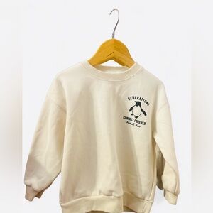 Zara kids plush sweater Generations connect forever Animal Fan